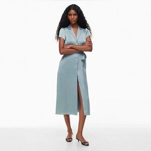 NWT Aritzia Wilfred Shirt Satin button-up shirt dress